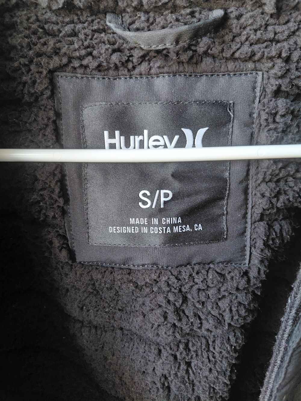 Hurley Mens Black Jacket - S